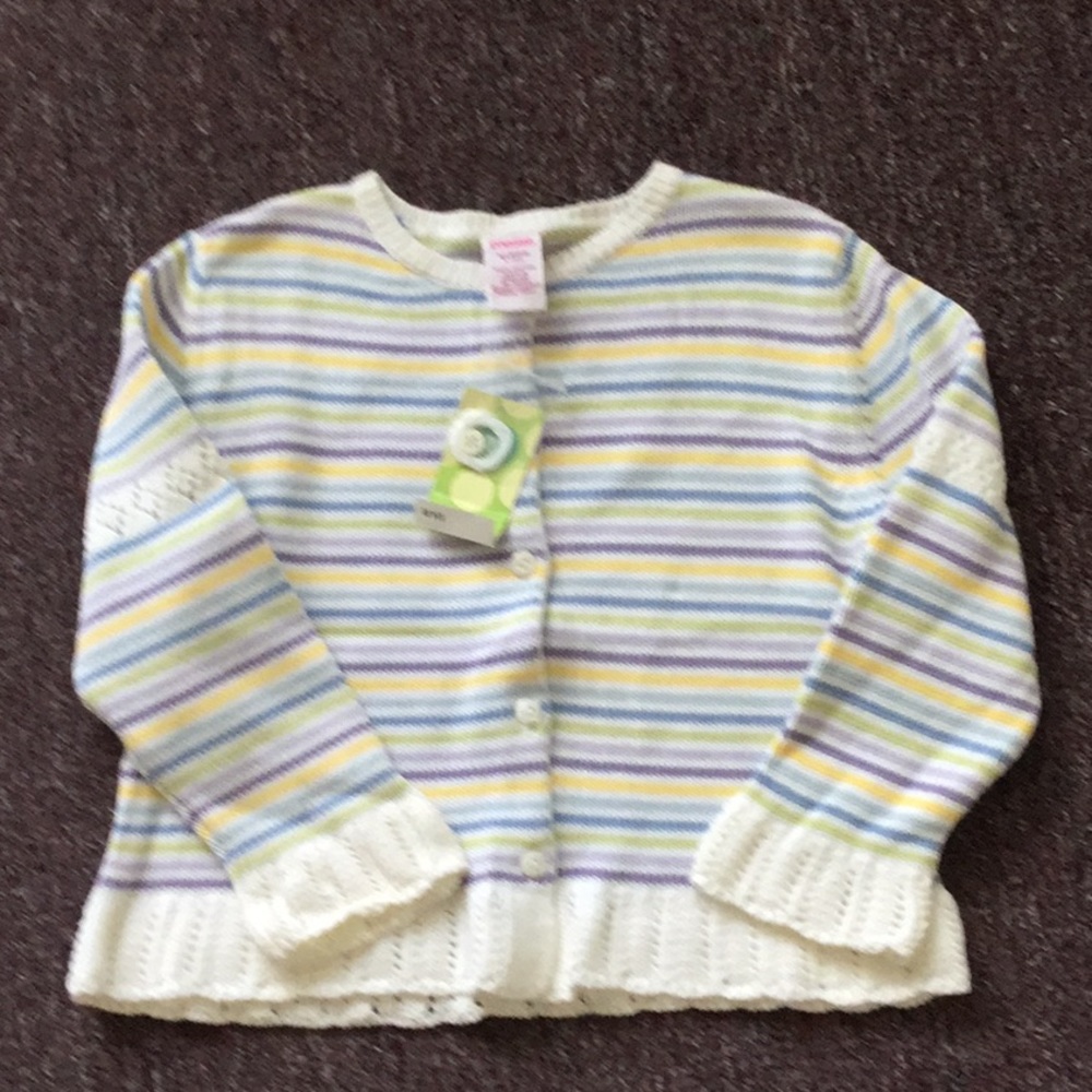 Nwts Vintage Gymboree Floral Patchwork sweater Size Medium-4